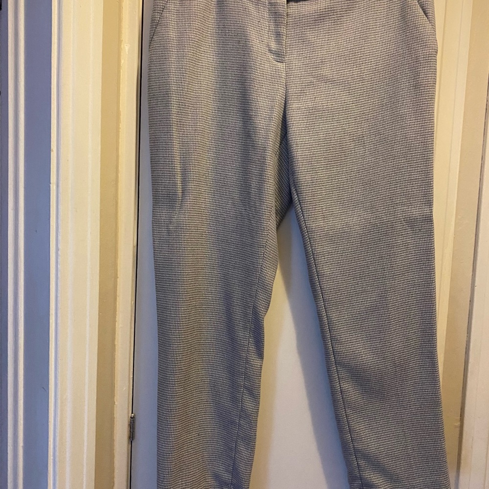 The Limited scandal collection woven gray ankle dress pants